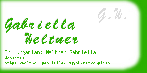 gabriella weltner business card